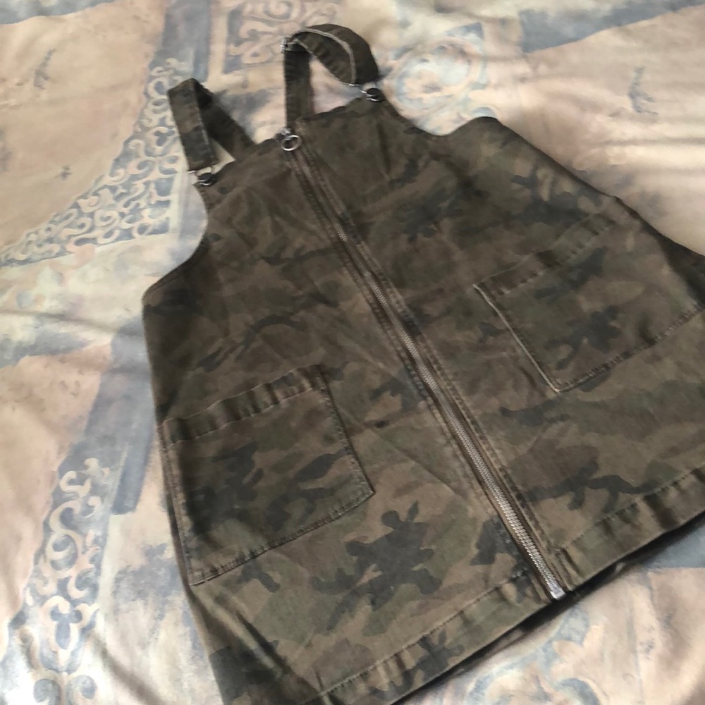 Camo overall dress